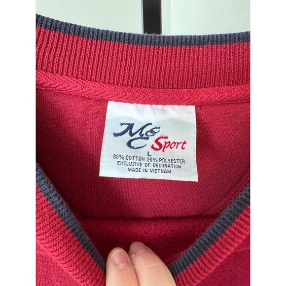 Vintage Golf 90s Mens Graphic Crewneck Red - Picture 3 of 4